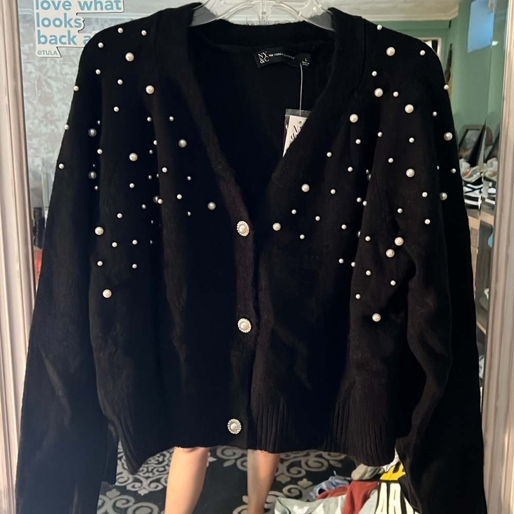 NY&Co. Embellished Cardigan
